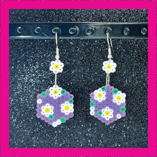 Floral hexagon